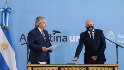 Alexis Guerrera juró ante Alberto Fernández como ministro de Transporte