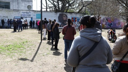 Massa destacó que la concurrencia del electorado "viene siendo alta"