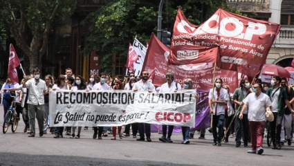 CICOP copó las calles de La Plata en el primer paro de 24 horas de diciembre