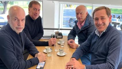 Larreta exhibe su armado en la provincia, reunido con Santilli, Garro y Grindetti