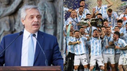 Alberto Fernández, sobre las idas y vueltas con el festejo de la Selección:  "Los homenajeados eran ellos, no yo"