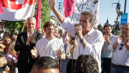 Kicillof inauguró obras viales en La Plata, acompañado por Katopodis y Alak