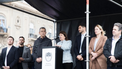 Bullrich lanzó en Rosario el “Plan Bandera”: Venimos a declararle la guerra al narcotráfico”