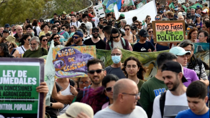 Denuncian que la Ley Omnibus habilita la deforestación de bosques y minería en áreas glaciares