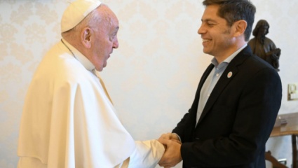 Kicillof, luego de su encuentro con el Papa Francisco:  "Su voz es muy importante e influyente"