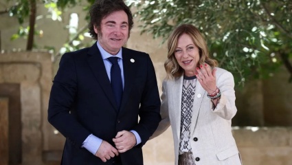 Milei llegó a Italia y se reunirá con Giorgia Meloni por sexta vez