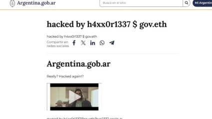 Hackearon el sitio Mi Argentina 48 horas después de que el Gobierno rematara oficinas de ciberseguridad