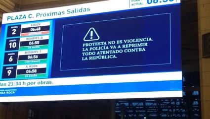 Entre advertencias de represión en estaciones de tren y volquetes de escombros, se viene una nueva marcha