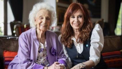 Cristina saludó a Estela de Carlotto: "Celebramos sus 95 jóvenes años"