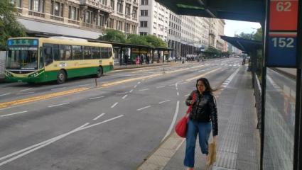 Casi sin transporte y con poco movimiento, se realiza el paro contra la reforma laboral