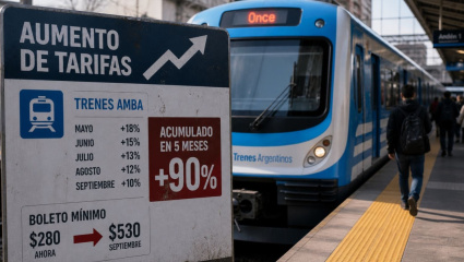 Aumentan fuerte el boleto de colectivos y trenes en el AMBA a partir de hoy