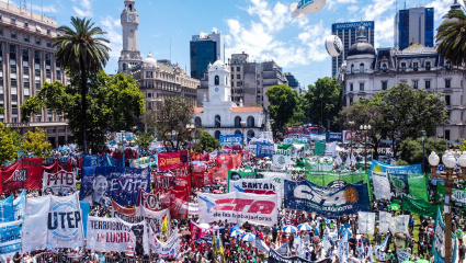Las CTA marchan a Plaza de Mayo en el cierre del ayuno contra el ajuste y el hambre