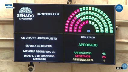 El Senado aprobó en general el Presupuesto 2026 tras ocho horas de debate, pero el capítulo más caliente quedó afuera