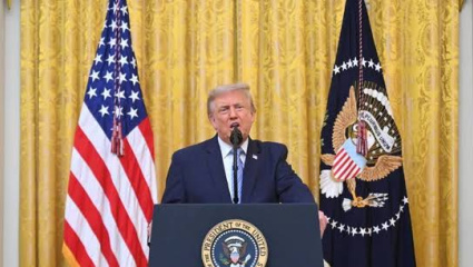 Trump resucita en un discurso a la nación el bulo del fraude electoral de 2020 y exagera la influencia de China en su derrota