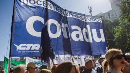 Los gremios docentes universitarios ratificaron un paro nacional de 48 horas contra el ajuste