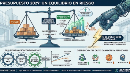 Las exigencias del mercado cambiario y el costo de refinanciar la deuda pública en el Presupuesto 2027